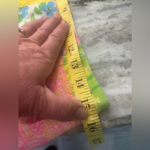 Lilly Pulitzer Floral Patchwork Skirt VINTAGE - Picture 9 of 15